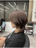【川崎】ボブウルフハイトーンミルクティーインナーカラー