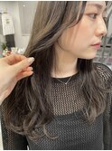 ふんわりカールヘルシースタイルルーズヘアショコラアッシュ