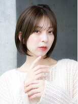 エインアンリー 表参道(AIN.ANLY.) 前髪ありグレージュボブ20代30代40代【AIN.表参道】川原大地