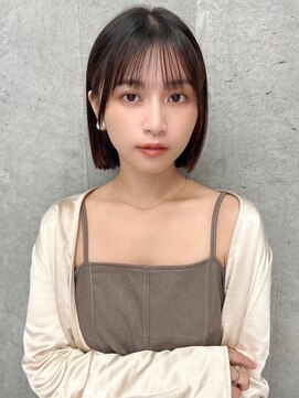 オーブ ヘアー テオ 秋田由利本荘梵天店(AUBE HAIR theo) 20代・30代_大人可愛いあごラインボブ