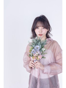 ブリング バイ スノードロップ 吉祥寺(BRING by Snowdrop) 黒髪/グレーベージュ/レイヤーロング/前髪パーマ/吉祥寺