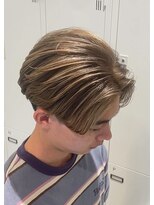 フェイス 港南台店(FACE。) 【ミルクティー×センターパート】ブリーチ/ダブルカラー/港南台