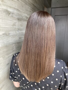 ソルトウォーター(SALT WATER) レイヤーカット/ベージュ/韓国ヘアー/ハイライト/恵比寿/