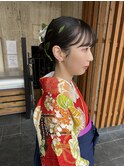 卒業式ヘアセット