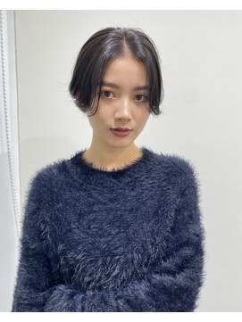 エアー 青山(AIR) 丸みショートシースルーバングくびれショートボブミニボブ