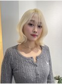抜きっぱなしブロンド×タッセルボブ