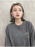 インナーカラーボブフェイスフレーミンググレージュベージュ30代