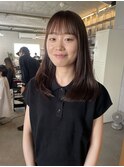 セミロングナチュラルレイヤー