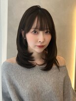 オムニス 表参道(Omnis)&nbsp;ザクザクレイヤーハッシュカットくびれミディアムレイヤー表参道