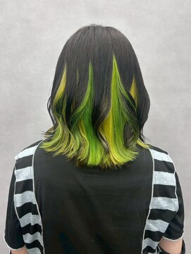 ファイブバイジエクト 堀江(FIVE by The Ect) シルバーベージュ/ホワイトシルバー/インナーカラー