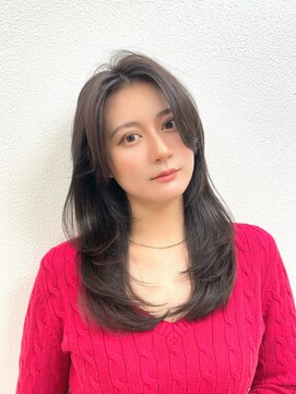 髪質改善/レイヤーカット/透明感グレージュカラー