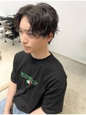 【neuk服部】リバースセンターパートスパイラルパーマ