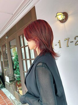 アットティー 金沢文庫(at tee...) 韓国ウルフ×チェリーレッド