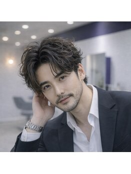 ミライイロの写真/【男性歓迎!】清潔感が褒められる髪型へ。男性店長が手掛ける「清潔感×色気」のメンズパーマ。