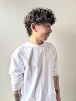 ラフ バイ マグ 南松本(R.A.F. by Mag)&nbsp;波巻きスパイラルパーマ波巻きパーマメンズマッシュウルフカット