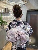 イット(it.)&nbsp;it.YUI ヘアアレンジ お団子ヘア 浴衣アレンジ 浴衣着付 兵児帯