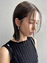 リル(Lille 橋本) 結べる長さのボブシースルーバング大人ショートヘアA87