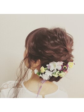 ヘアセット専門店 ナゴミ 池袋店(nagomi) ナチュラルお花スタイル