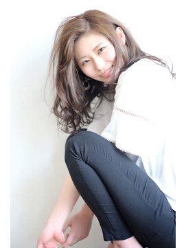 ヘアデザイニング アヴァンセ(HAIR DESIGNING Avance) 【Avance】立ち上げバングゆるふわミディ@田中康喜