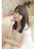 【miel hair blanc】大人かわいい自然な艶感ストレートミディ☆