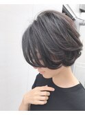 大人のモード束感ショートボブ【Ruufus恵比寿渋谷】