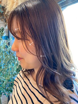 シー バイ ロンド 新宿(Sea by Lond) 【藤原三知代】ミルクティーベージュ小顔うぶレイヤー　新宿