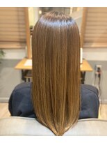 小顔オリーブカラーボブルフハイライトカラークールショート