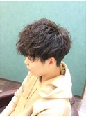 刈り上げ/束感マッシュ ツイストスパイラル