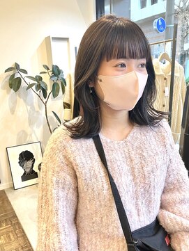 ヘアーアイスカルテット(HAIR ICI QUARTET) ふわっとレイヤー×オリーブグレージュ