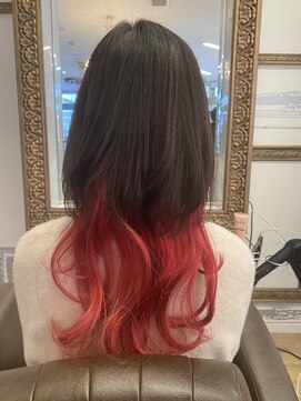 コワファースト 大分(COIFF1RST) ロングウルフスタイル×特殊カラー