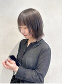 【paaq kana】 顔まわりレイヤーボブ×グレージュカラー