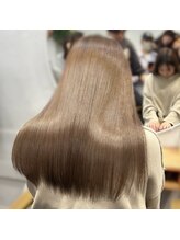 【超高濃度水素カラー後の毛髪水分量が大幅UP♪】