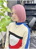 韓国風《ペールピンク》ハイトーン/ケアブリーチ/ダブルカラー