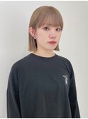 切りっぱなしボブ×ブロンド【四日市】