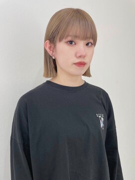 シェミール(CHEMIR) 切りっぱなしボブ×ブロンド【四日市】