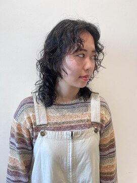 スタイル 茅ケ崎(STYLE) 【ハクラ】ミディアムウルフ ウルフカット ウルフパーマ