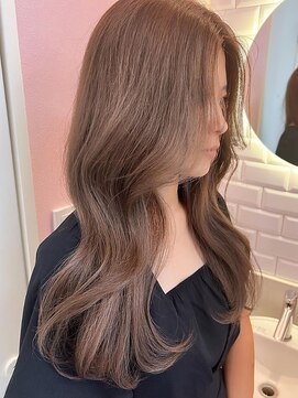 ミミヘアーガーデン(mimi hair garden) 明るすぎず大人っぽいミルクティーグレージュ/韓国カット　20代