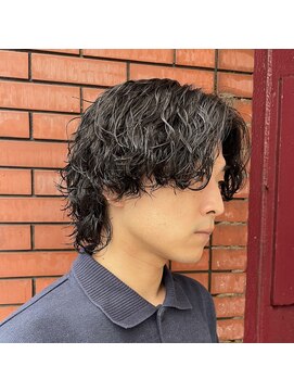 バージョン(Ver.) 波巻きウルフ/波巻きパーマ/センターパートウルフ/柏