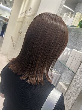 トッカ 中目黒店(tocca) ☆切りっぱなし外ハネ×ショコラカラー♪♪☆