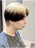 韓国マッシュ×ダークアッシュエンドカラー