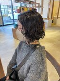 大人女性　黒髪パーマ☆小林