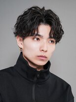 メンズヘアセンス 渋谷(MEN'S HAIR SENSE) フェザーパーマ/センターパート/ニュアンスパーマ/メンズ/眉毛