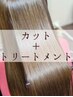 カット＋髪質改善ヘアエステ(トリートメント)￥14,300→￥13,200