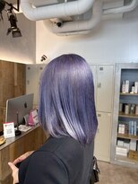 エイト 池袋店(EIGHT ikebukuro)&nbsp;ラベンダーカラー/ケアブリーチ/ハイトーンボブ