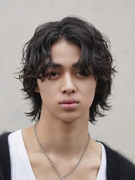 フィフス 仙台(fifth) 仙台波巻きパーママッシュセンターパートシャドウパーマウルフ◯