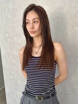 アール ヘアー デザイン(r hair design)&nbsp;サラツヤロングベージュカラーブリーチしない透明感カラー