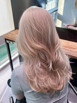 ハイトーンダブルカラーブリーチロング_ba563573