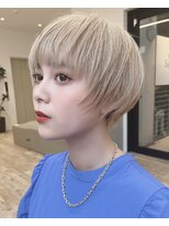 セイドット フクオカ(Say.FUKUOKA) 【Say.福岡】マッシュショート×ホワイトベージュ×ケアブリーチ