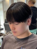 エルマーク 松山(L-MARK)&nbsp;マッシュヘア/黒髪/メンズカット/men's/フェザーパーマ