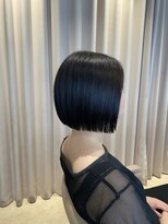 ロージーバイフーガヘアー 元住吉店(Rosy by FUGAhair) ツヤツヤぱつっとボブ/前髪なし/ミニボブ